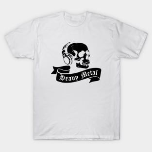 Heavy Metal Skull Logo T-Shirt